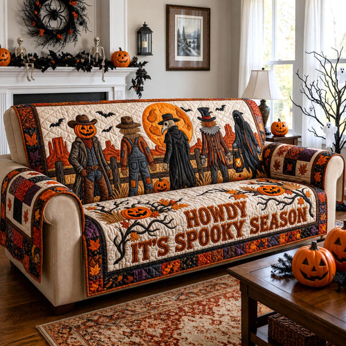Spooky Season Quilted Sofa Cover GFTOMA13329