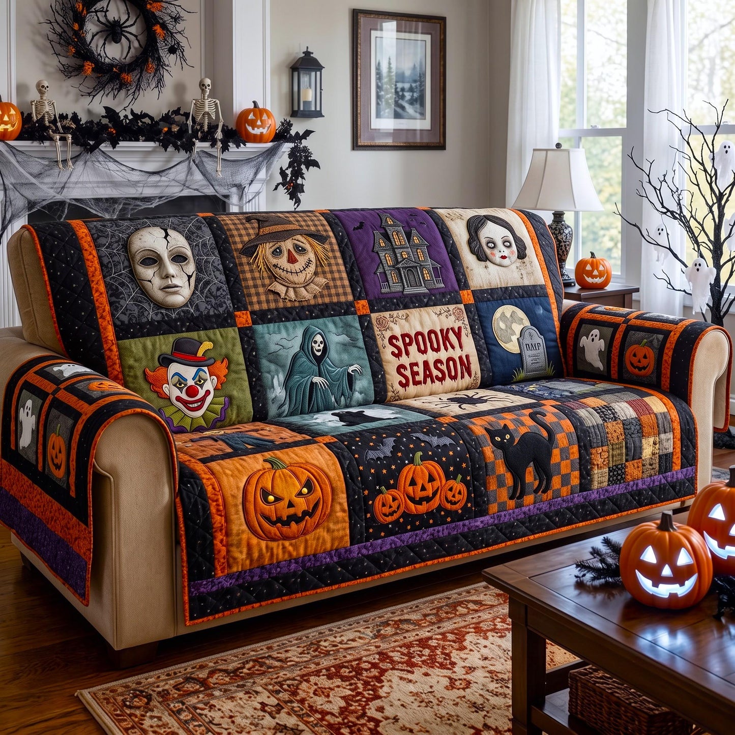 Horror Gallery Quilted Sofa Cover GFTOMA13330
