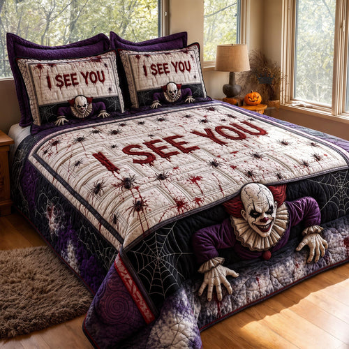 I See You 3-Piece Quilted Bedding Set GFTOMA13340
