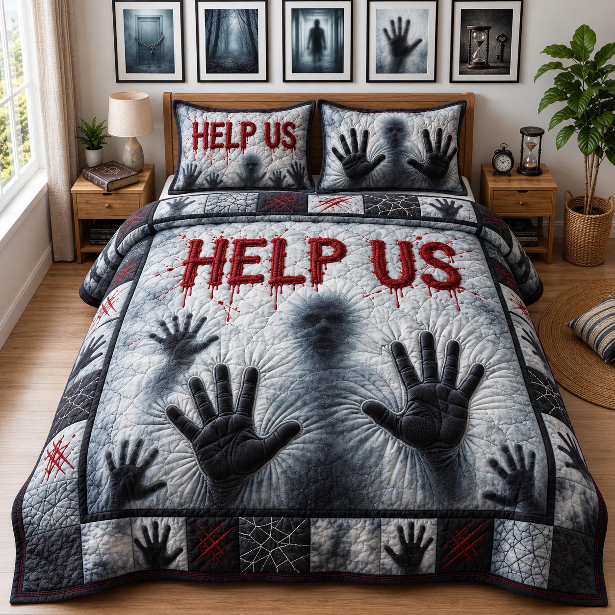 Help Us 3-Piece Quilted Bedding Set GFTOMA13343