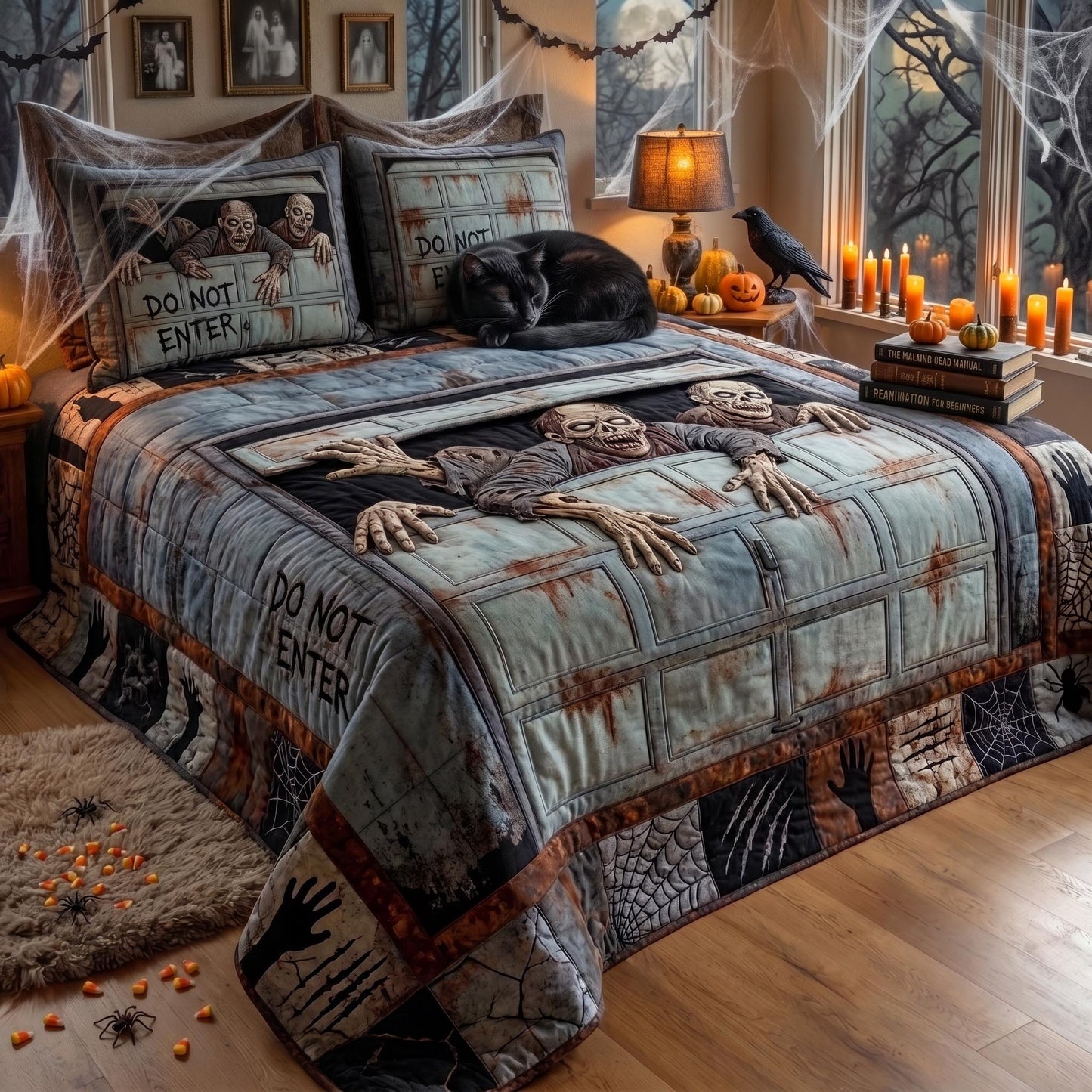 Zombie Escape 3-Piece Quilted Bedding Set GFTOMA13345