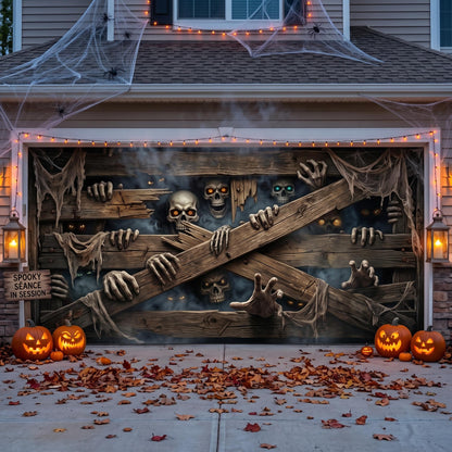 Boarded Horror Garage Door Banner GFTOMA13355