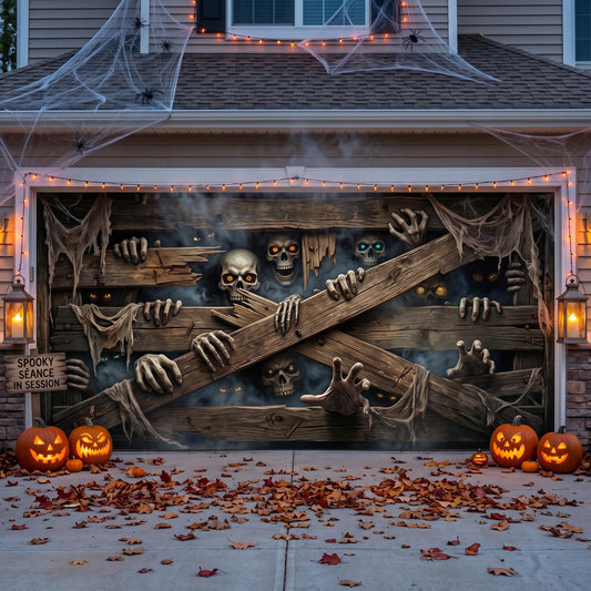 Boarded Horror Garage Door Banner GFTOMA13355