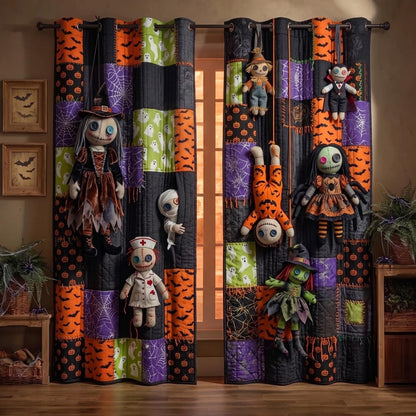 Patchwork Nightmare Quilted Curtains GFTOMA13358