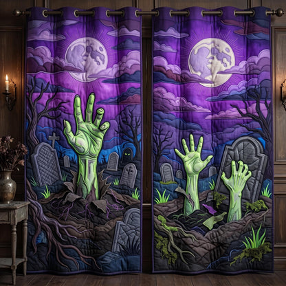 Zombie Rise Quilted Curtains GFTOMA13359