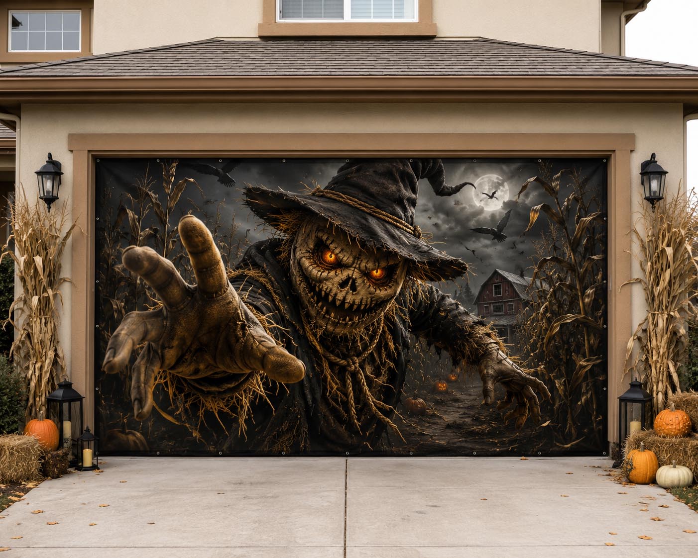 Scarecrow Terror Garage Door Banner GFTOMA13409