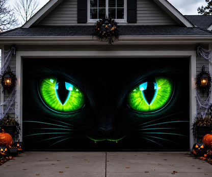 Neon Cat Eye Garage Door Banner GFTOMA13436