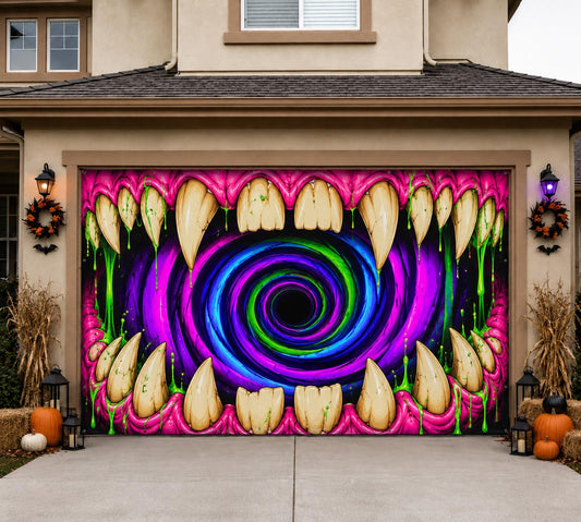 Hypnotic Maw Garage Door Banner GFTOMA13439