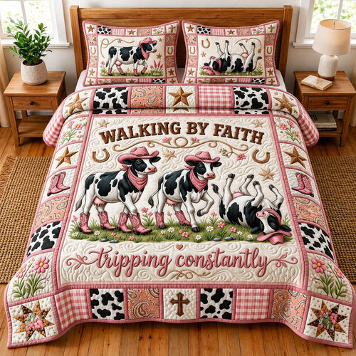 Faith Journey 3-Piece Quilted Bedding Set GFTOMA13456
