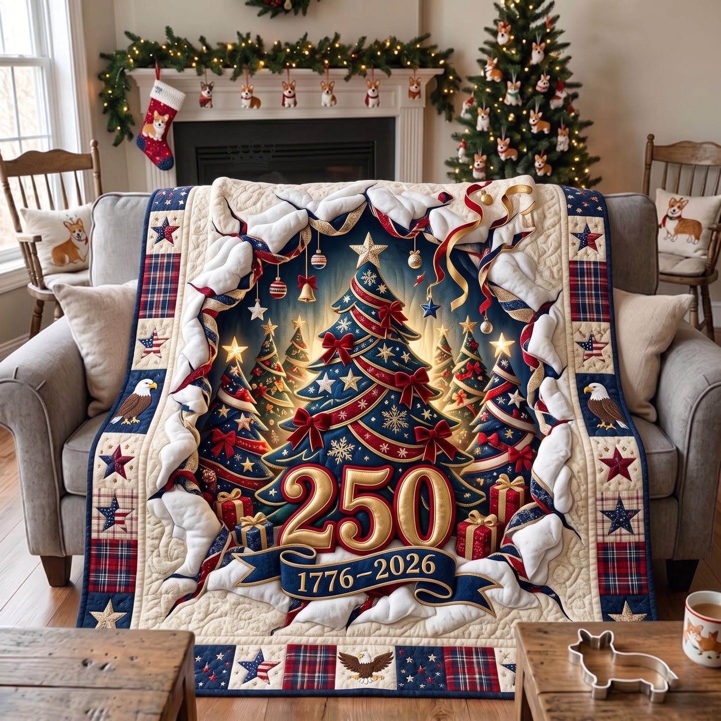 Freedom 250 Quilted Blanket GFTOMA13514