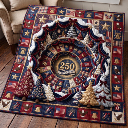 Patriotic Spiral Quilted Blanket GFTOMA13515