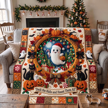Ghost Wreath Quilted Blanket GFTOMA13519