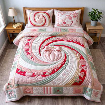 Candy Swirl 3-Piece Quilted Bedding Set GFTOMA13551