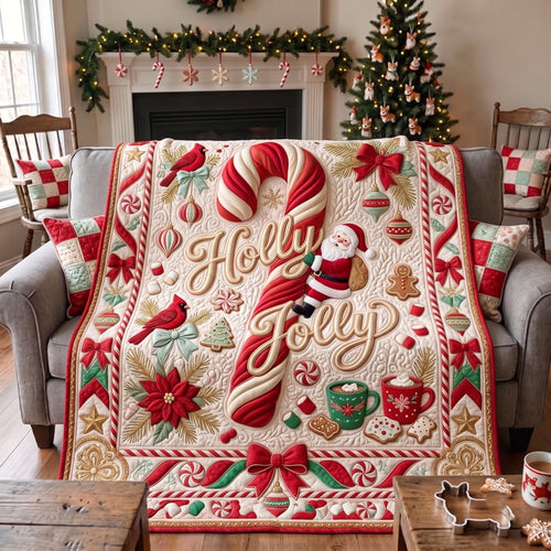 Holly Jolly Quilted Blanket GFTOMA13560