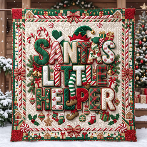 Santa Helper Quilted Blanket GFTOMA13563