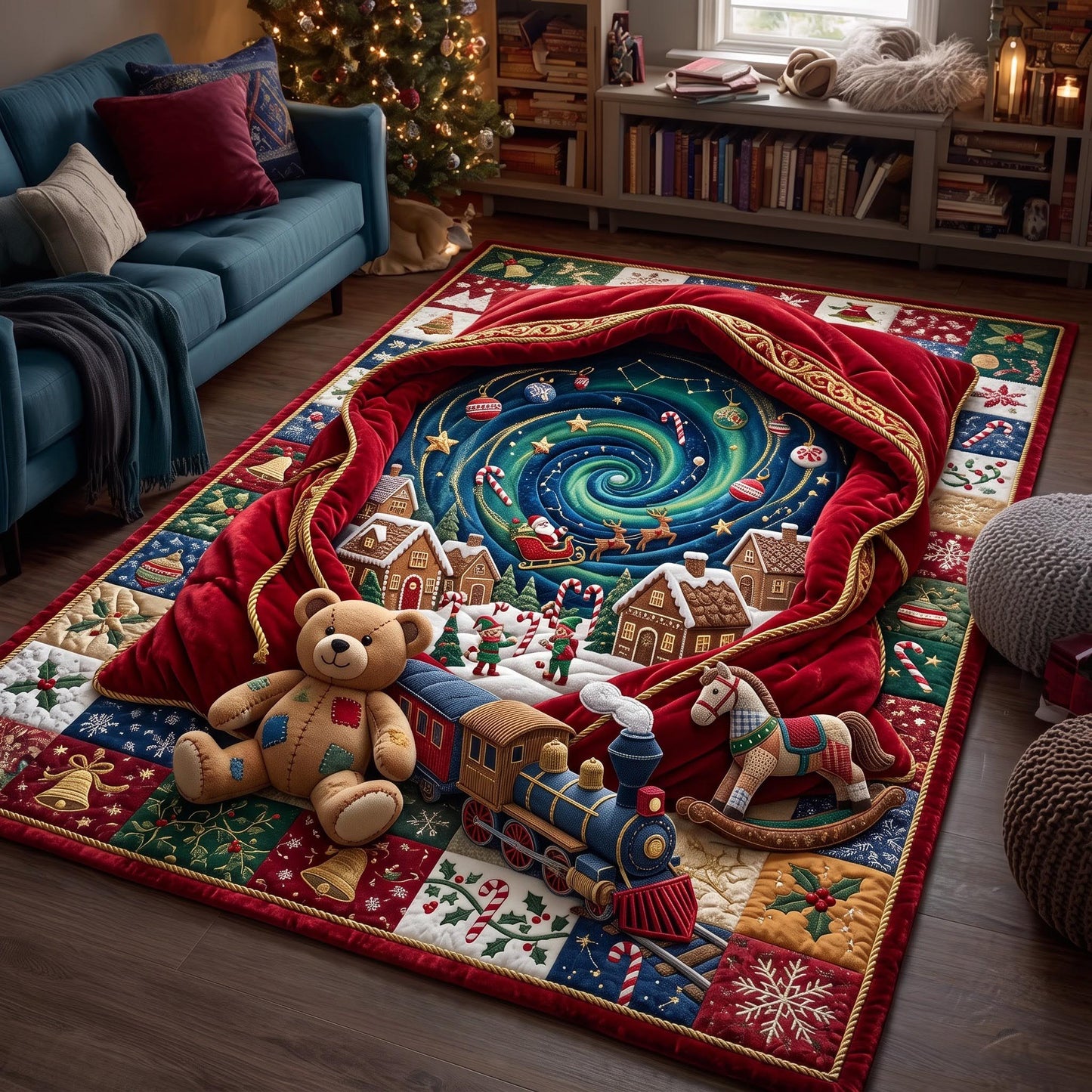 Christmas Portal Area Rug GFTOMA13568