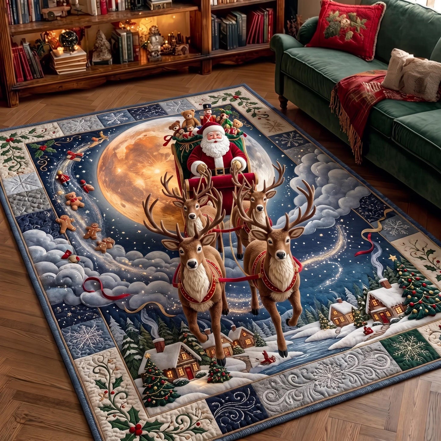 Moonlit Sleigh Area Rug GFTOMA13569