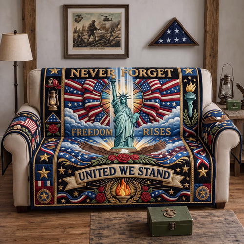 Freedom Rises Quilted Sofa Cover GFTOMA13650