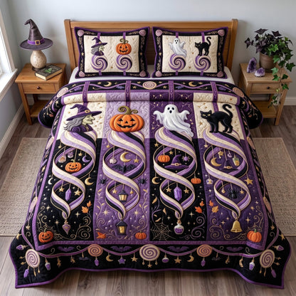 Ghost Whimsy 3-Piece Quilted Bedding Set GFTOMA13703