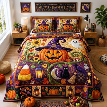 Harvest Magic 3-Piece Quilted Bedding Set GFTOMA13706