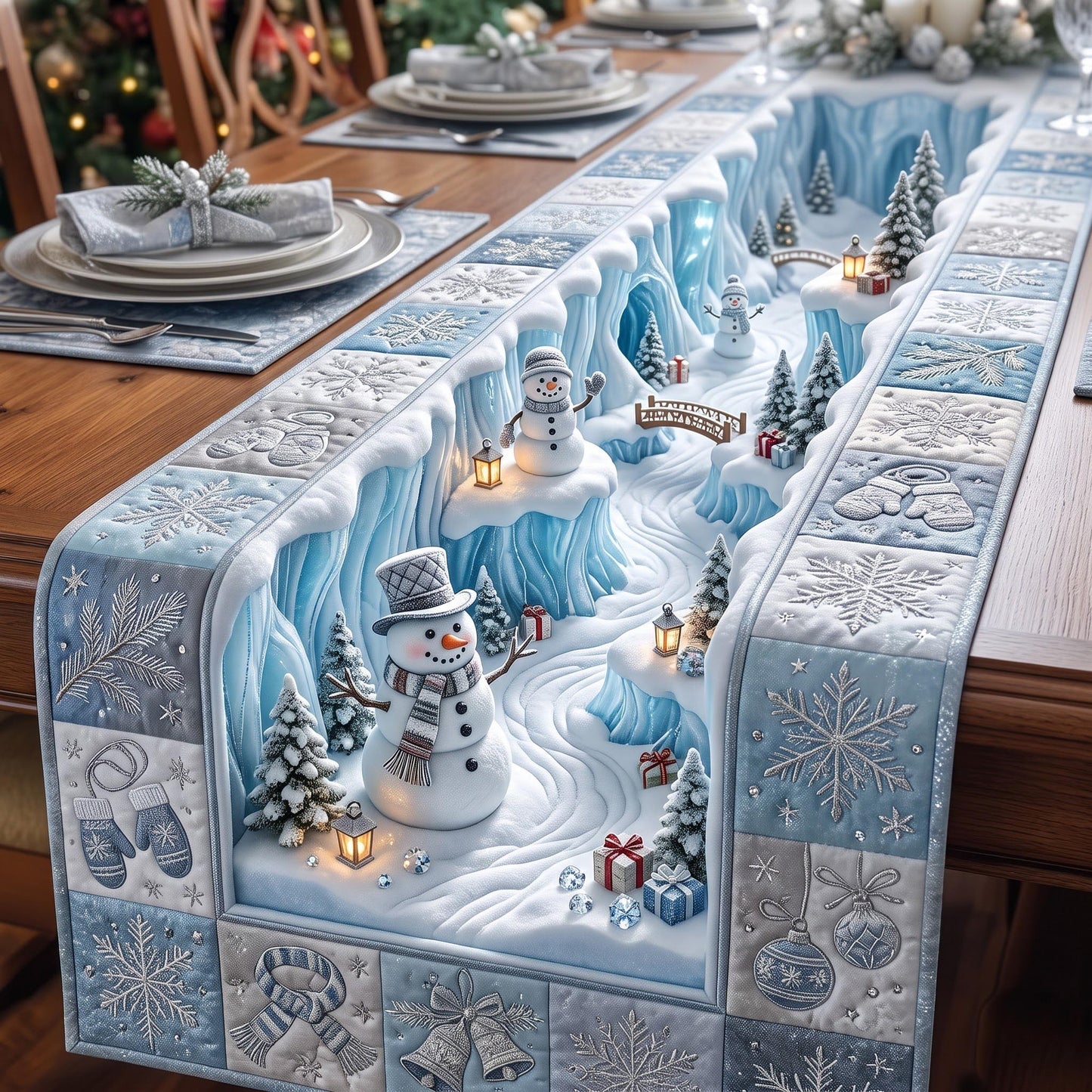 Frost Hollow Quilted Table Runner GFTOMA13708