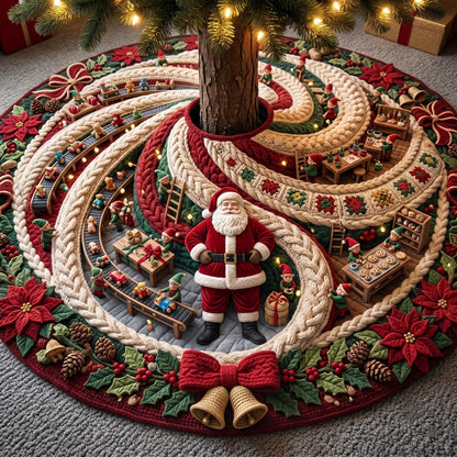 Noel Spiral Quilted Tree Skirt GFTOMA13720