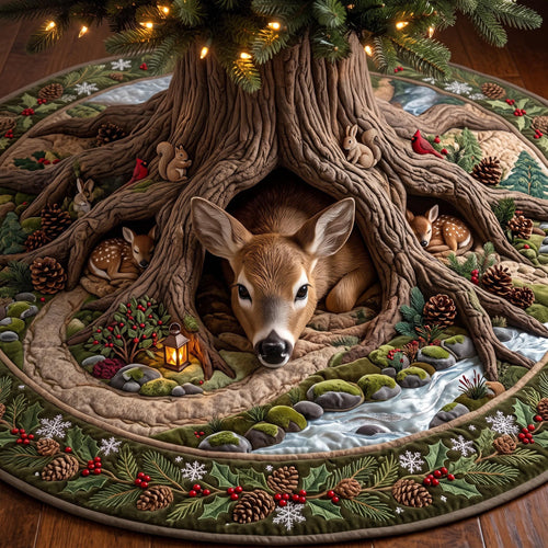 Forest Burrow Quilted Tree Skirt GFTOMA13724