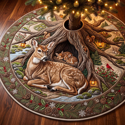Fawn Haven Quilted Tree Skirt GFTOMA13725