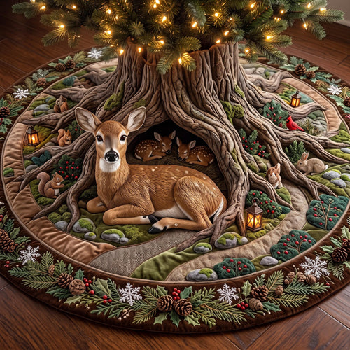 Stag Hollow Quilted Tree Skirt GFTOMA13728