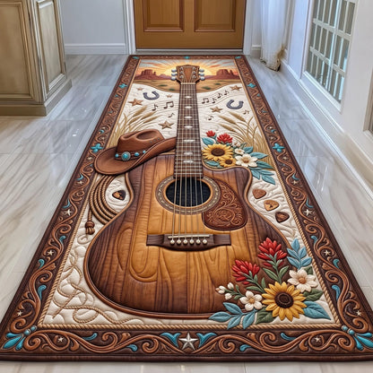 Floral Guitar Runner Rug GFTOMA13746