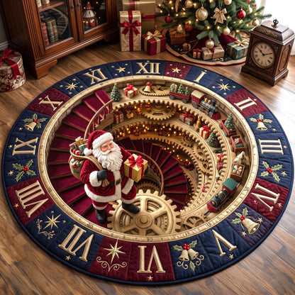 Jolly Santa Quilted Round Mat GFTOMA13771