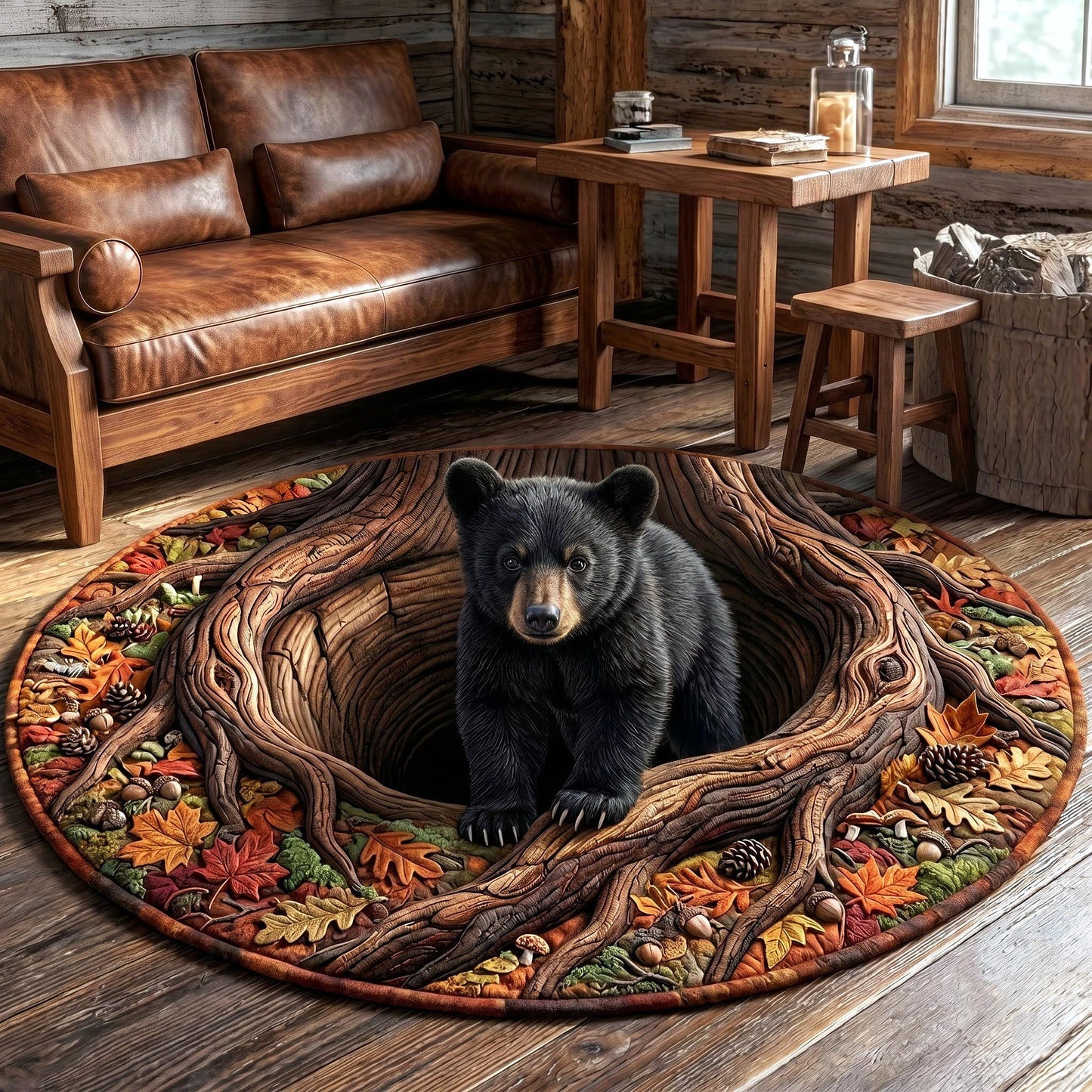 Bear Hollow Quilted Round Mat GFTOMA13776