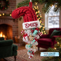 Personalized Stocking Christmas Mica Ornament QTCUZ GFTOMA13794