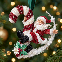 Jolly Santa Christmas Mica Ornament GFTOMA13799