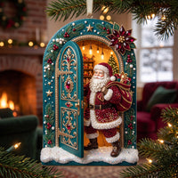 Jolly Santa Christmas Mica Ornament GFTOMA13801