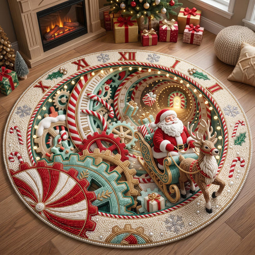 Santa Wonderland Quilted Round Mat GFTOMA13849