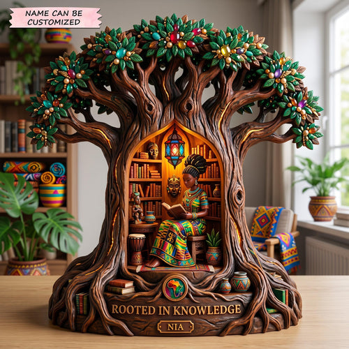 Rooted Knowledge Wooden Block 3-Layers QTCUZ GFTOMA13853