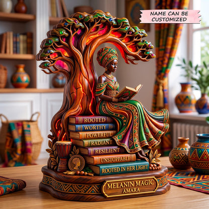 Melanin Magic Wooden Block 3-Layers QTCUZ GFTOMA13854