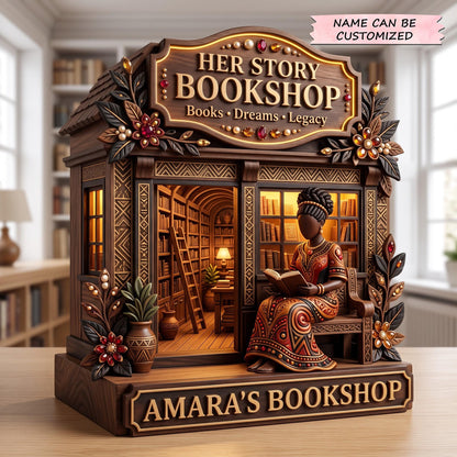 Dream Bookshop Wooden Block 3-Layers QTCUZ GFTOMA13857