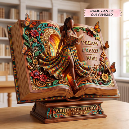 Story Raven Wooden Block 3-Layers QTCUZ GFTOMA13858
