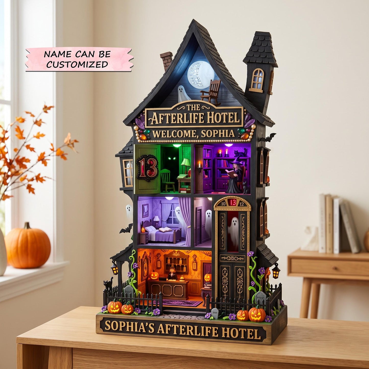 Afterlife Hotel Wooden Block 3-Layers QTCUZ GFTOMA13861