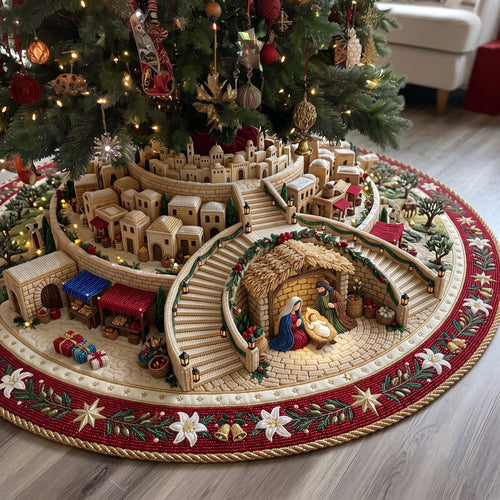 Bethlehem Path Quilted Tree Skirt GFTOMA13871