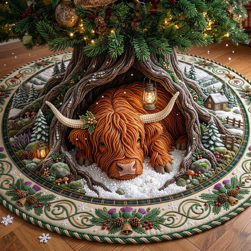 Highland Forest Quilted Tree Skirt GFTOMA13874