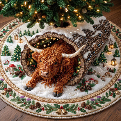 Highland Snowfield Quilted Tree Skirt GFTOMA13876