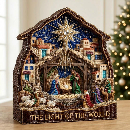 Holy Night Nativity Wooden Block 3-Layers GFTOMA13879