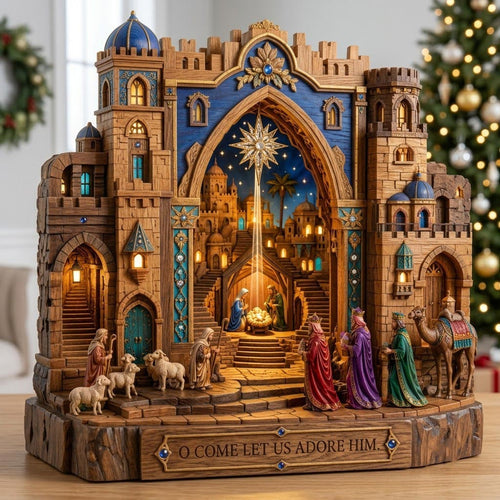 Bethlehem Castle Wooden Block 3-Layers GFTOMA13882