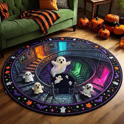 Haunted Ghost Quilted Round Mat GFTOMA13890