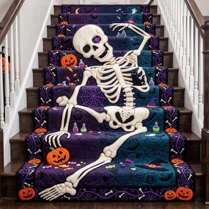 Skeleton Halloween Runner Rug GFTOMA13893