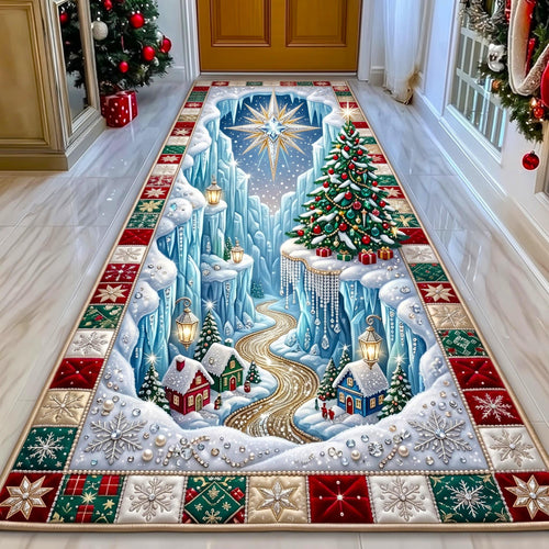 Frosty Christmas Runner Rug GFTOMA13903