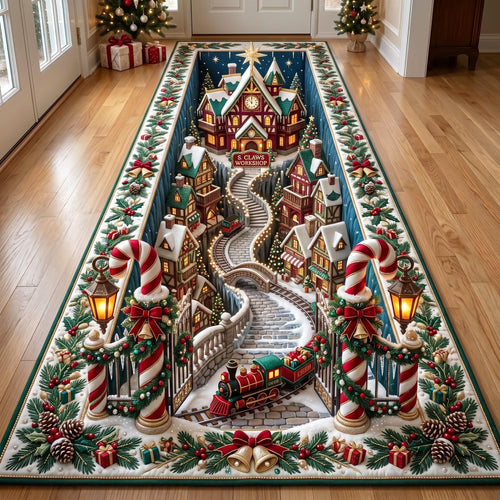 Candy Cane Village Runner Rug GFTOMA13904